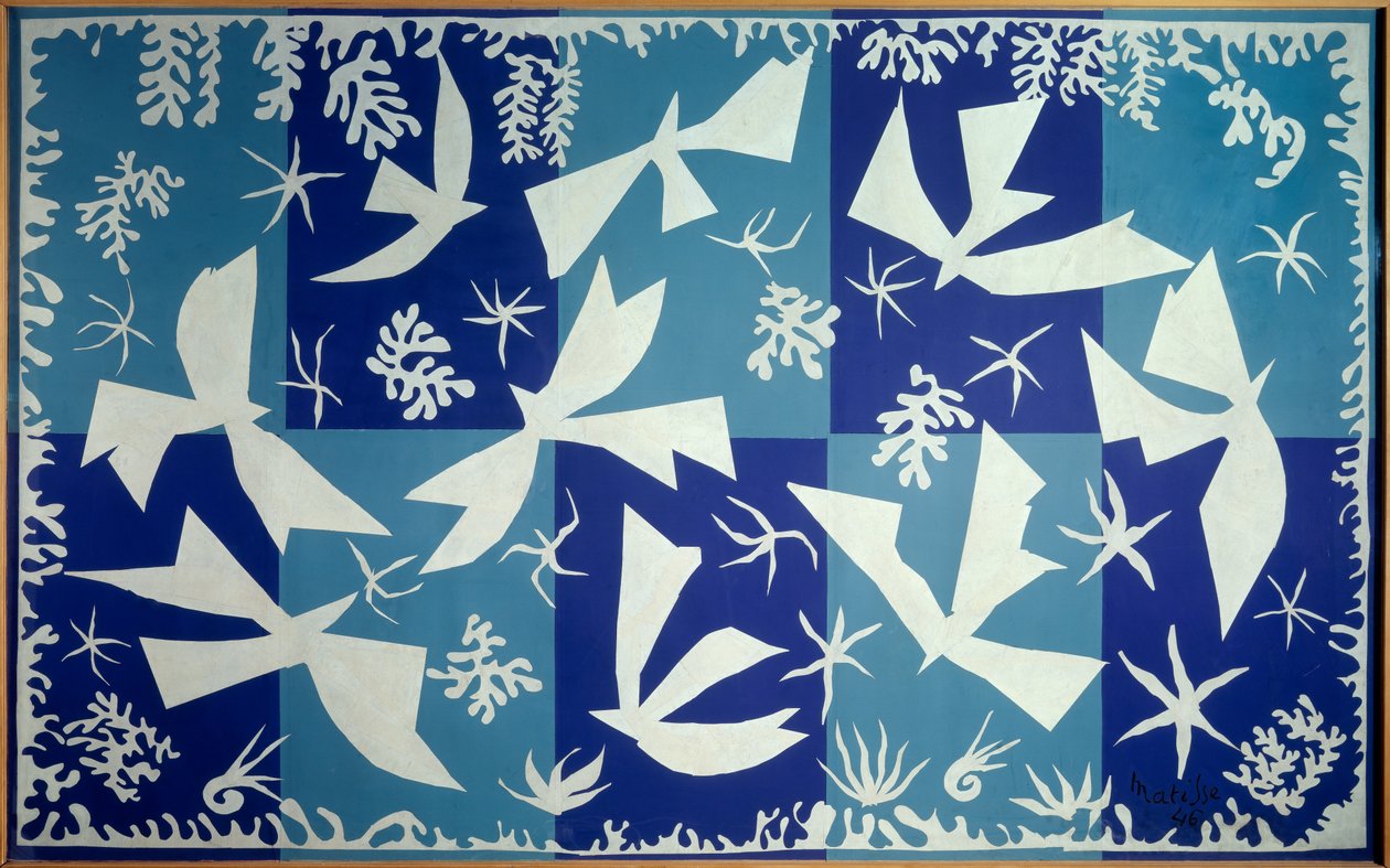 Polynesia, himmelen 1946 (tegning, kollasj) av Henri Matisse