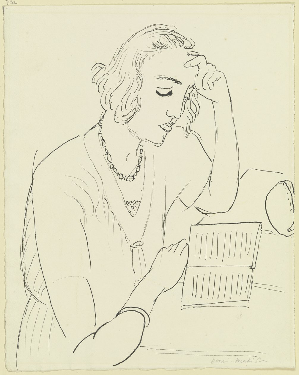 Lesende kvinne av Henri Matisse