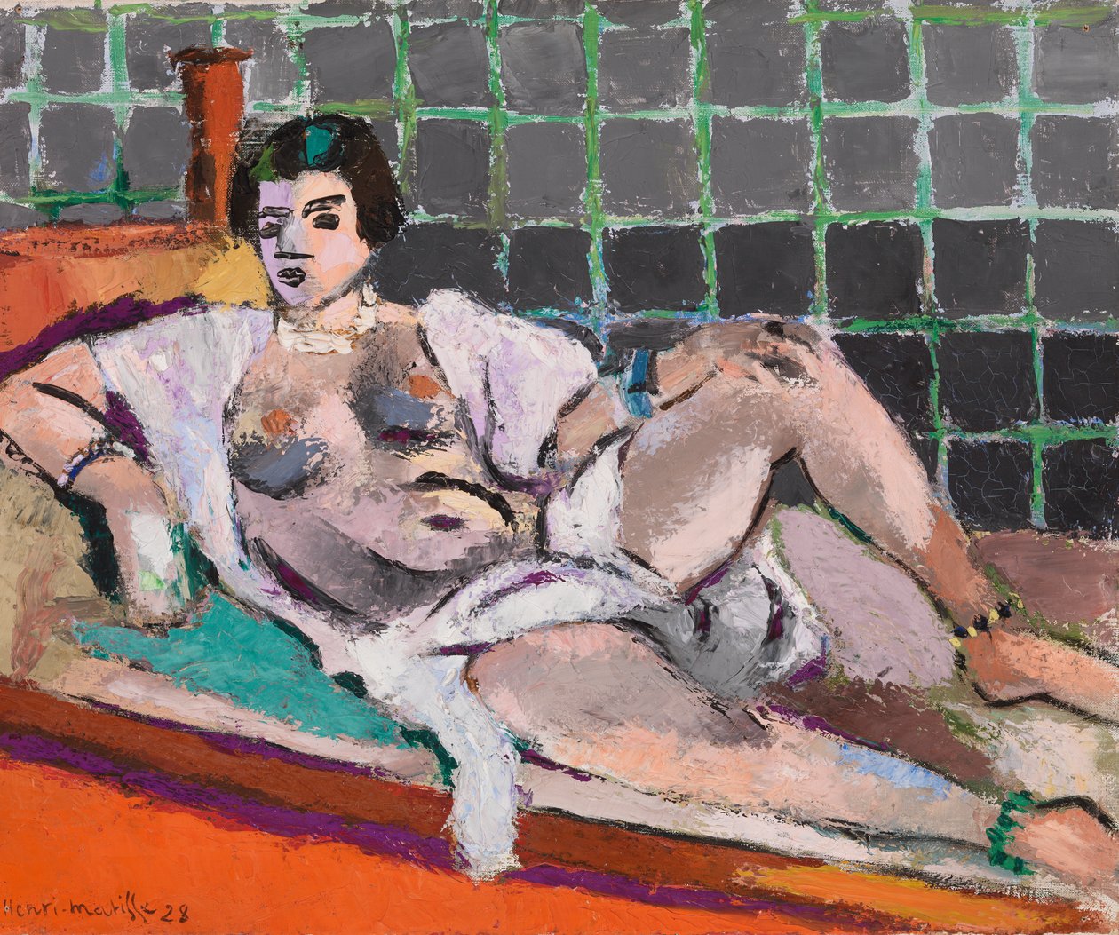 Reclining Odalisk (Liggende naken) av Henri Matisse