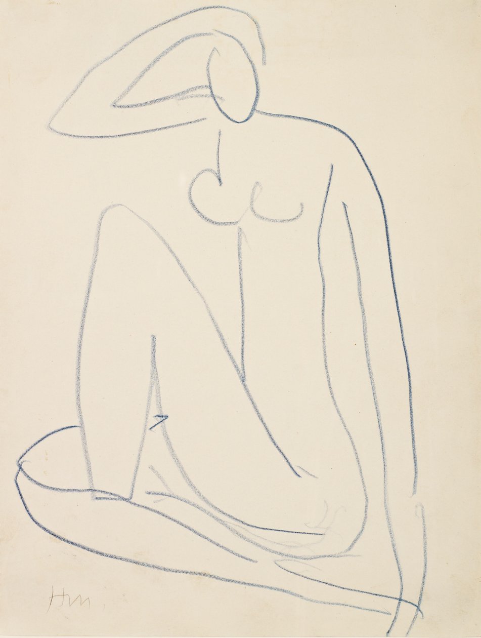 Sittende kvinnelig figur av Henri Matisse