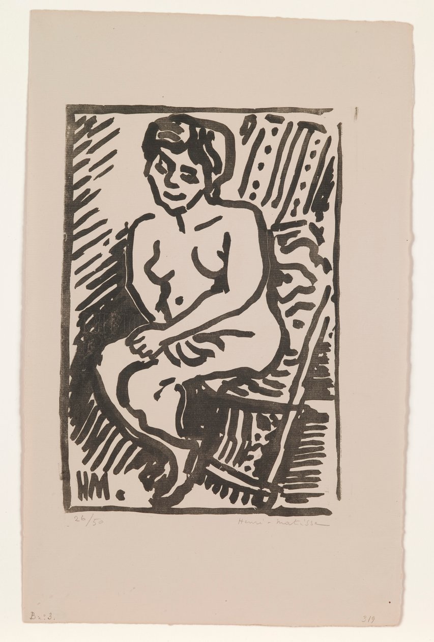 Lite svart tresnitt av Henri Matisse