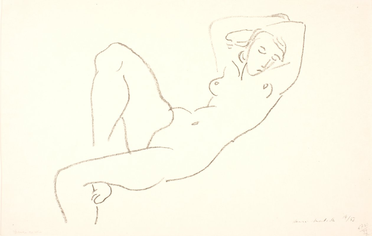Sovende naken kvinne av Henri Matisse