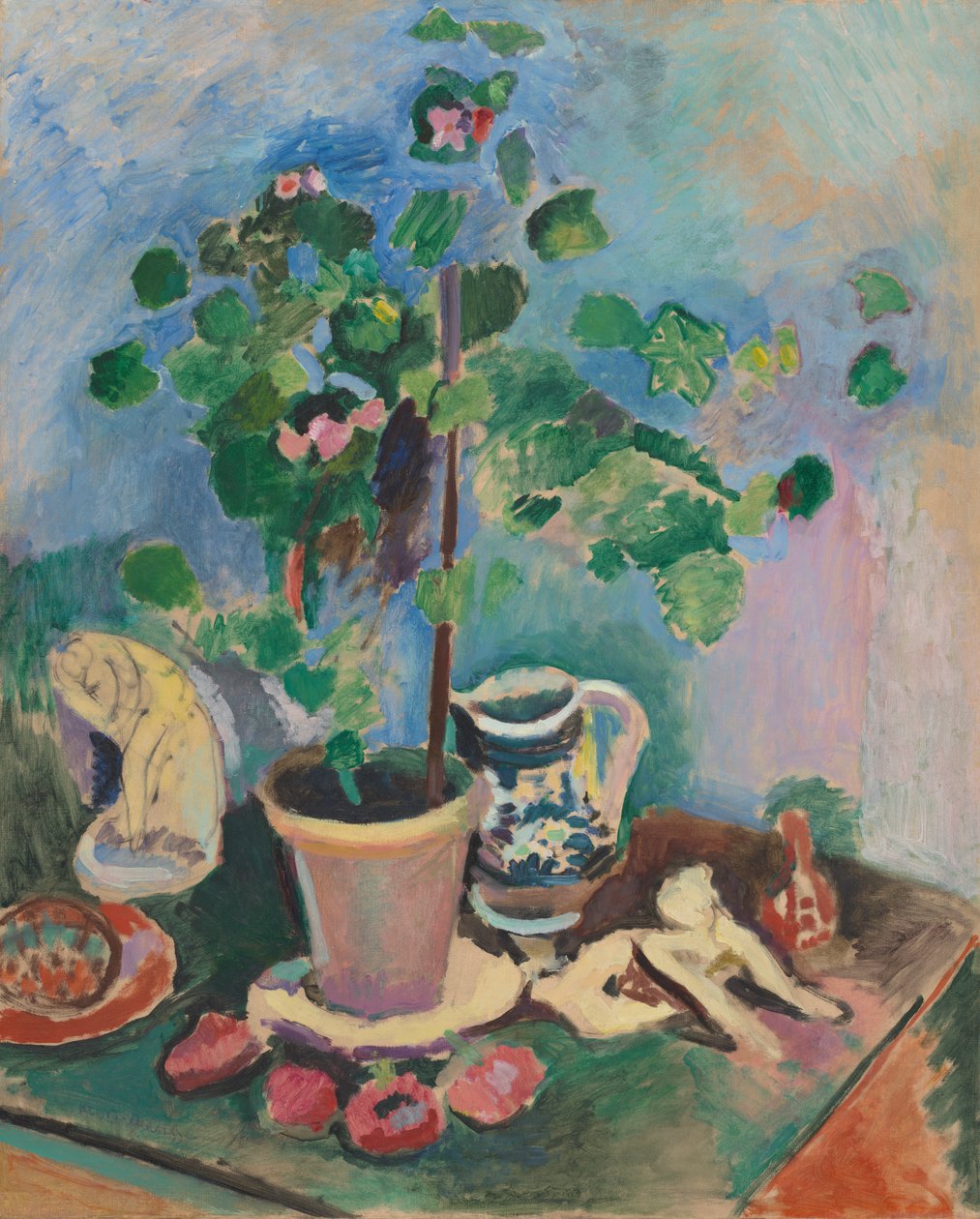 Stilleben med geranium av Henri Matisse