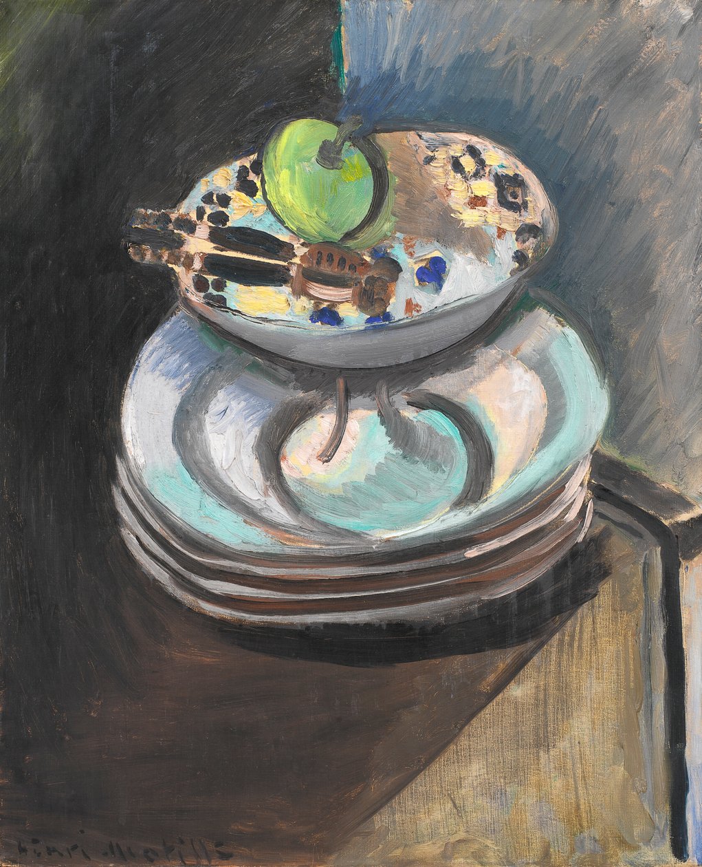 Stilleben med nøtteknekker av Henri Matisse