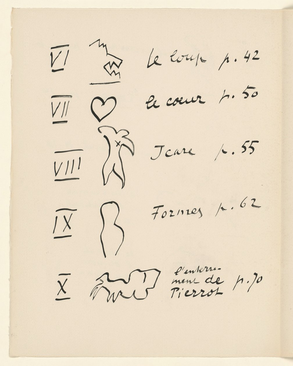 Bildetavle 2. Fra «Jazz». S. 150 av Henri Matisse