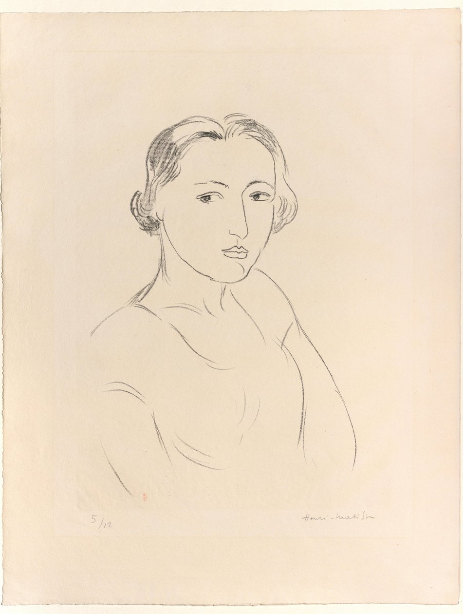 Hode av en ung kvinne av Henri Matisse