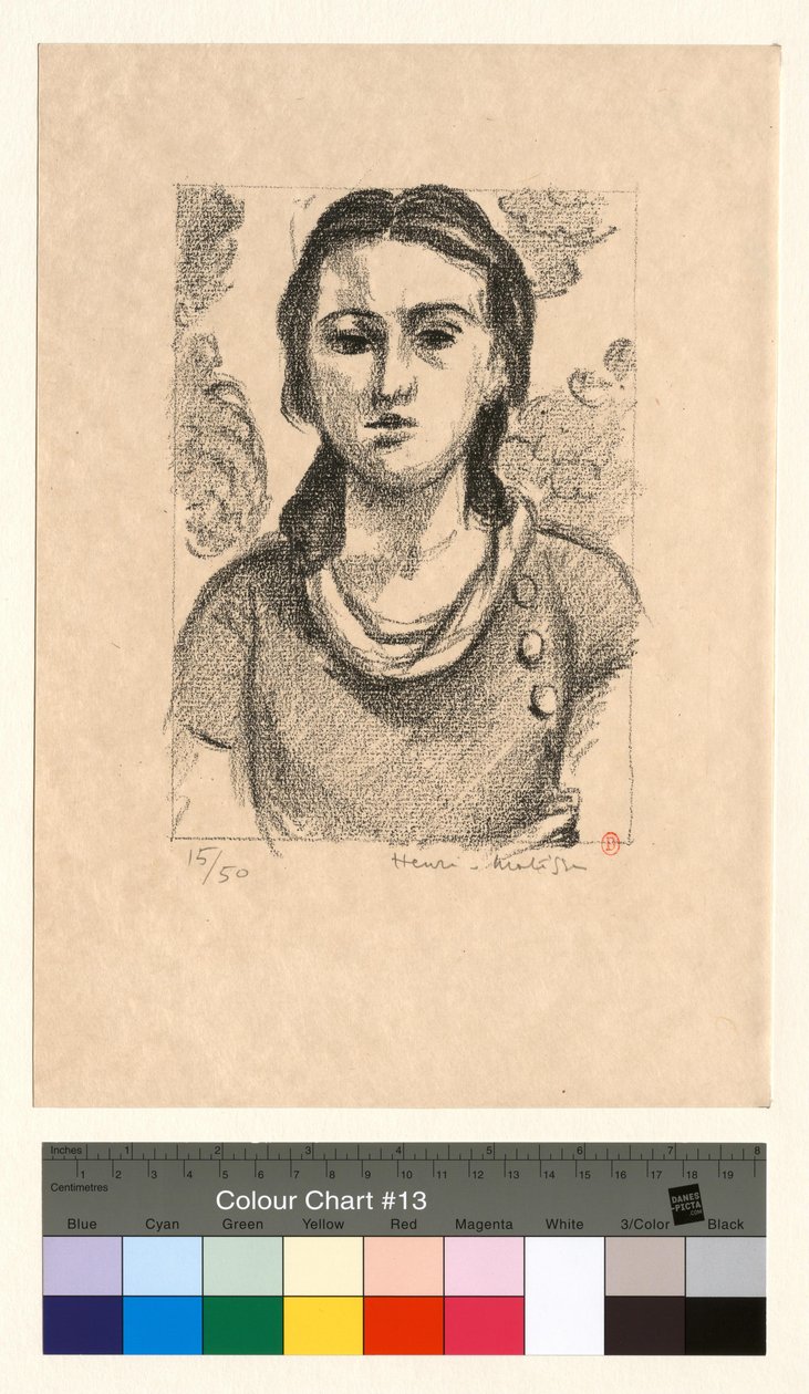 Hode av en ung jente av Henri Matisse