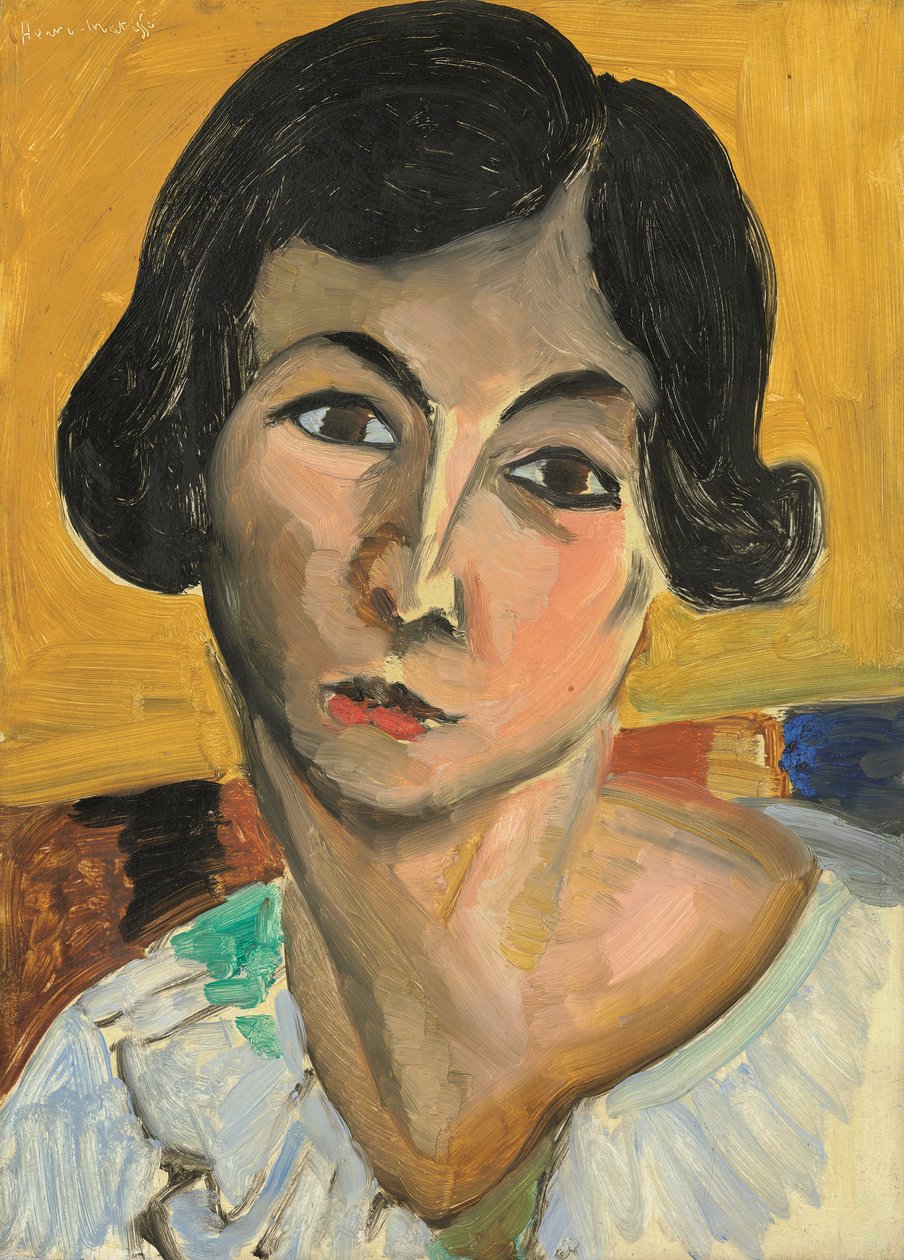 Hodet til en lutende kvinne (Lorette) av Henri Matisse