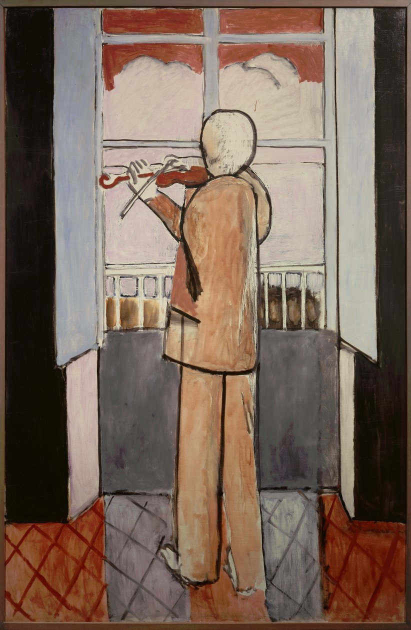 Fiolinist ved vinduet sitt 1916 (olje på lerret) av Henri Matisse