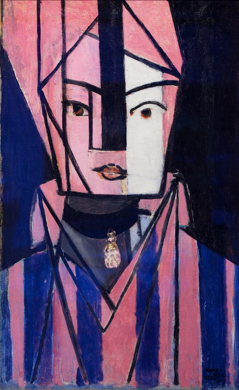 Hvitt og rosa hode, høsten 1914 (olje på lerret) av Henri Matisse