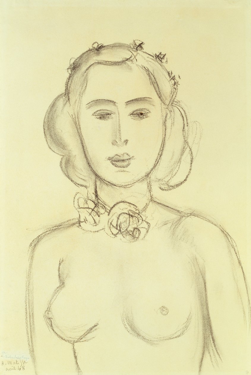 Kvinne med bare bryster av Henri Matisse