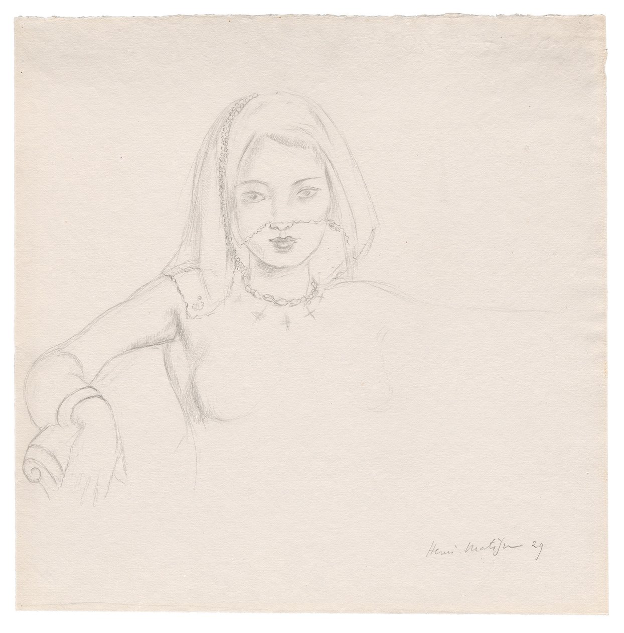 Ung kvinne med slør av Henri Matisse