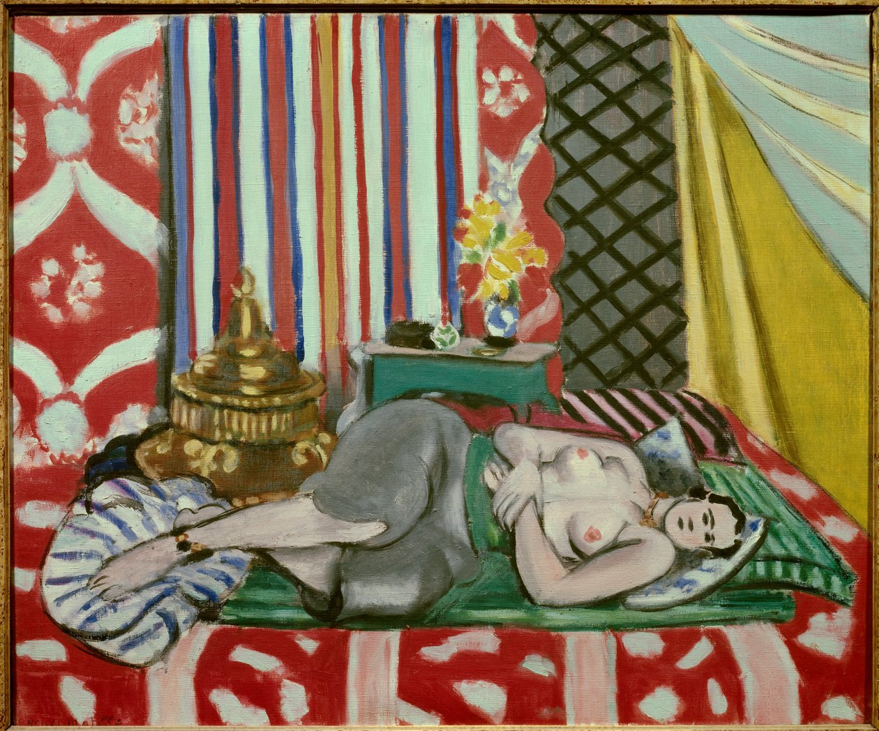 Odalisk med grå bukser 1925 (olje på lerret) av Henri Matisse