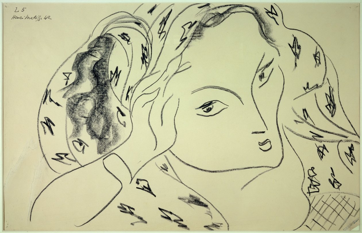 tema og variasjon l.5 1942 (tegning) av Henri Matisse