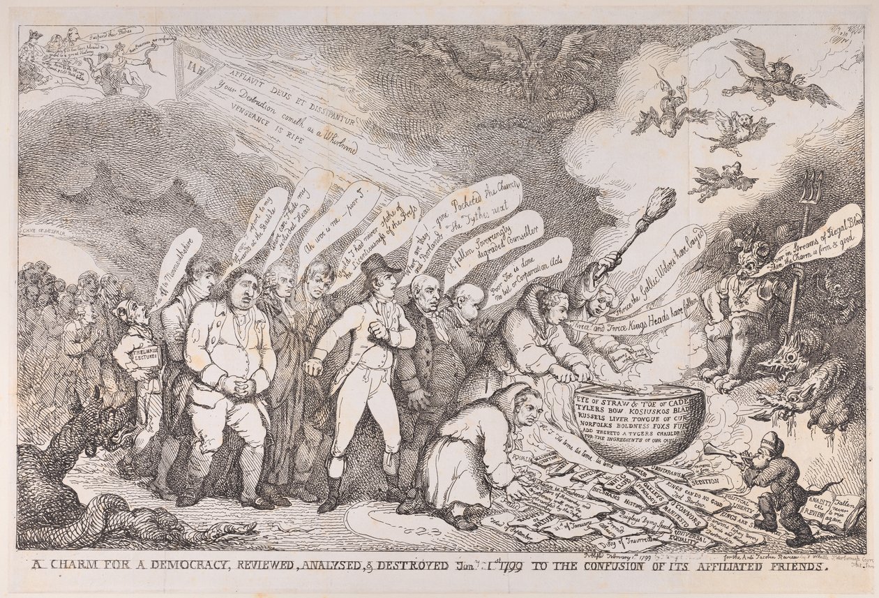 En sjarm for et demokrati, gjennomgått, analysert og ødelagt 1. januar 1799 til konf..., 1. januar 1799. av Henri Merke