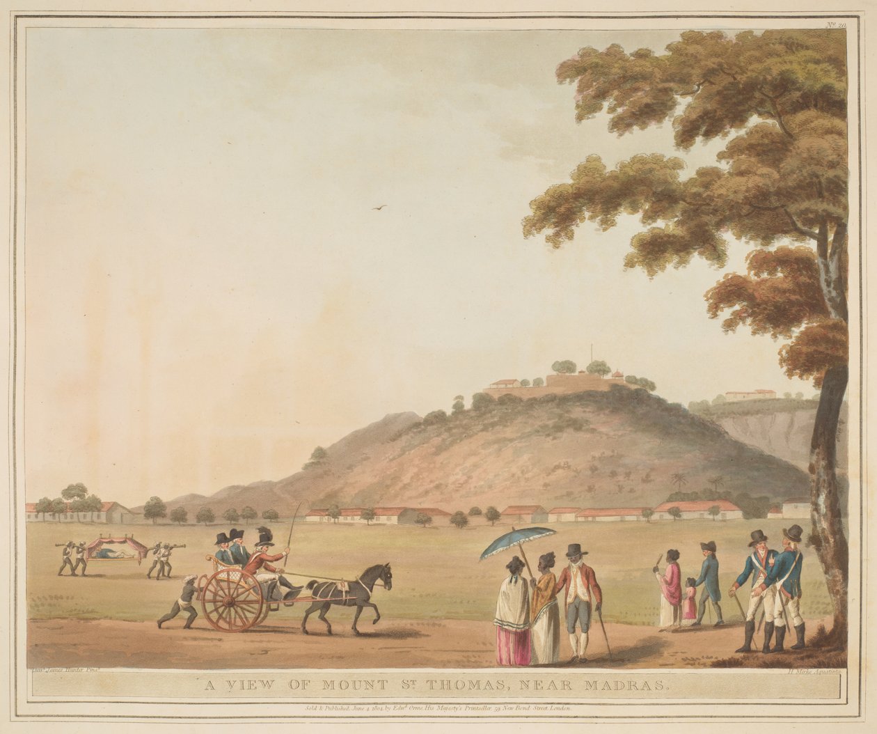 En utsikt over Mount St. Thomas, nær Madras, etter James Hunter (d.1792) av Henri Merke