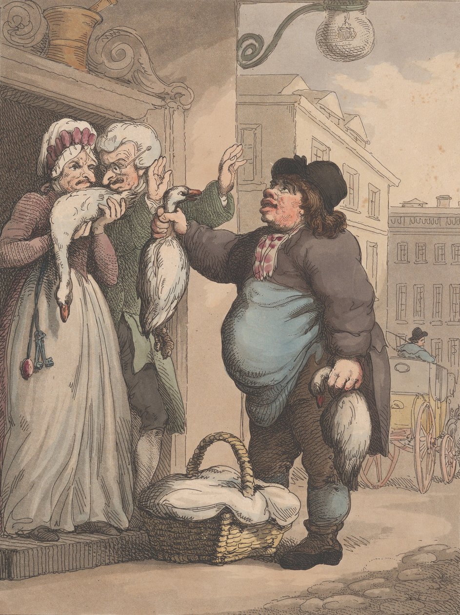 Cries of London, nr. 2: Buy my Goose, my fat Goose, 1. januar 1799. av Henri Merke