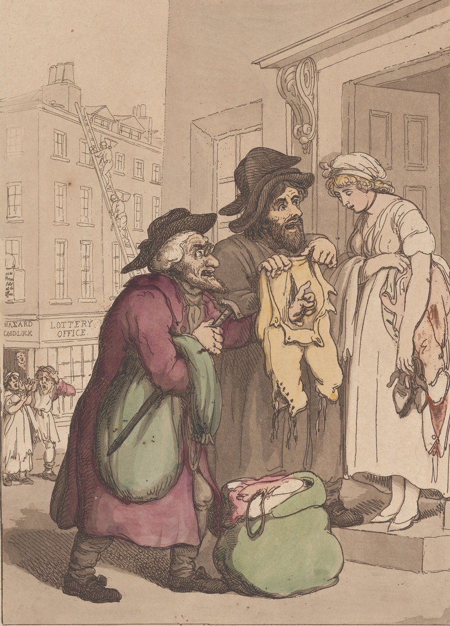 Cries of London, nr. 7, Old Clothes, 4. mai 1799. av Henri Merke