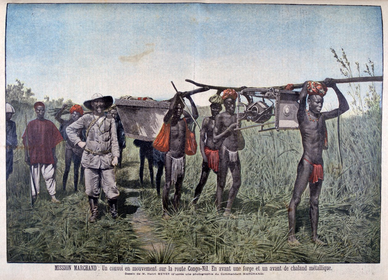 En konvoi på Marchand-misjonen i 1898, 1899 av Henri Meyer