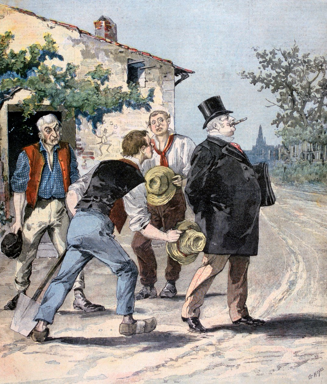 Etter valget, 1893 av Henri Meyer