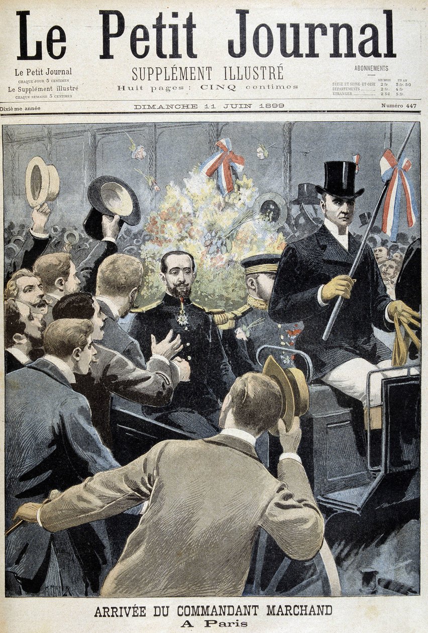 Ankomst av kommandør Marchand i Paris - i "" Le Petite Journal"" av 11.06.1899 av Henri Meyer