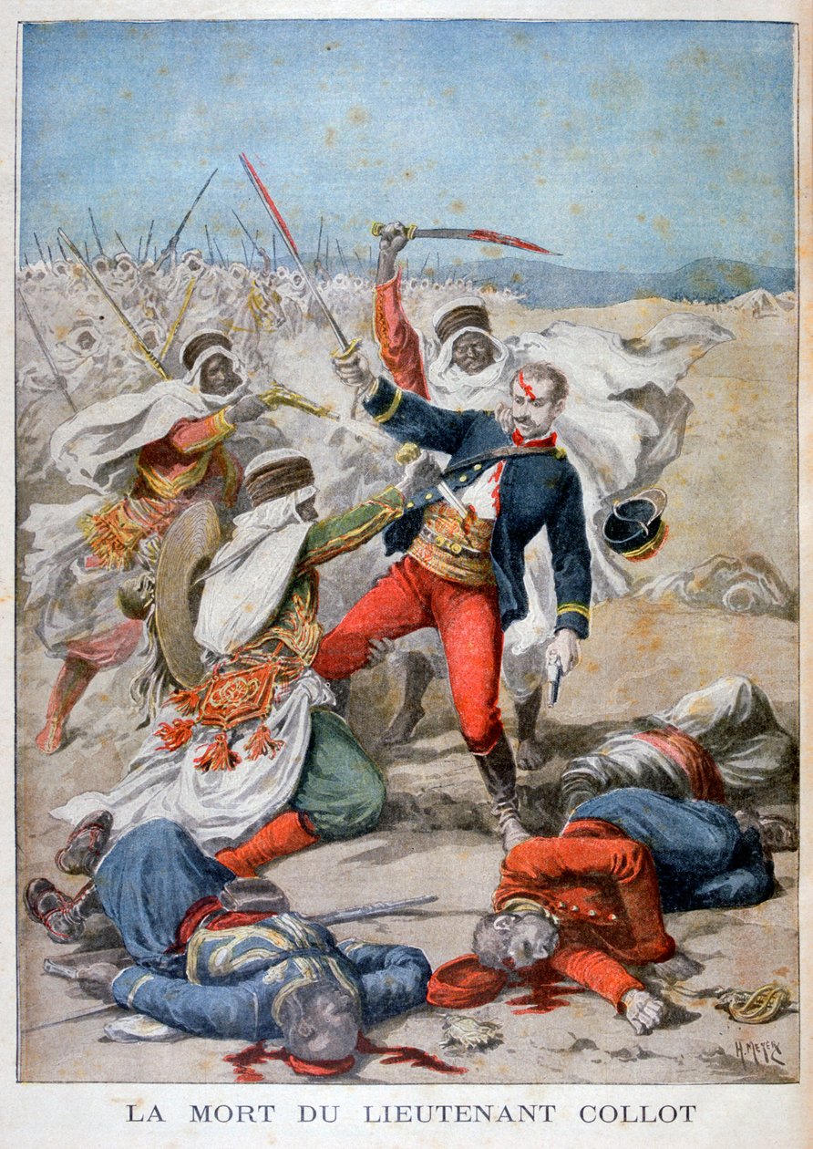 Løytnant Collets død, Algerie, 1896 av Henri Meyer