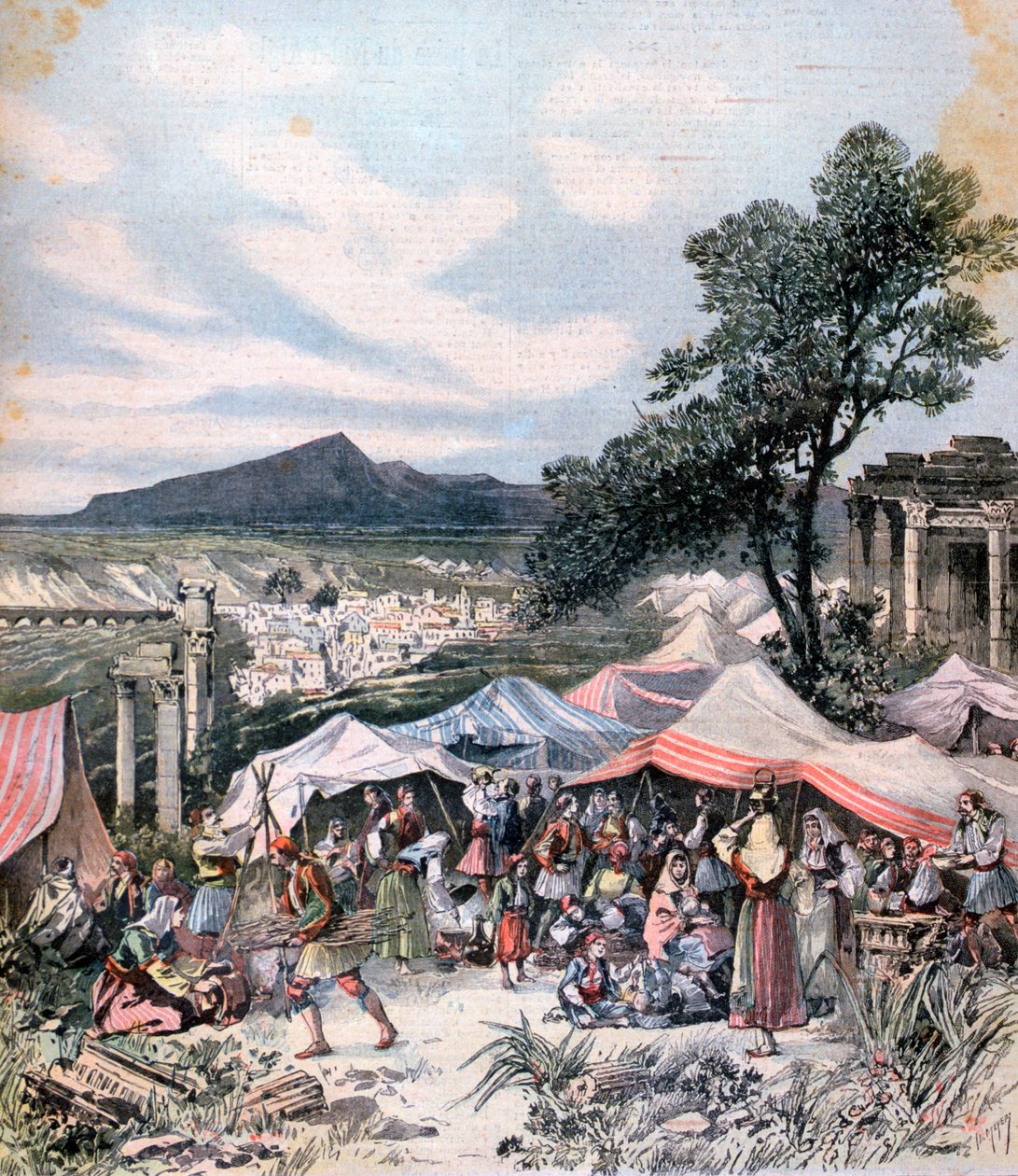 Jordskjelv i Theben, 1893 av Henri Meyer