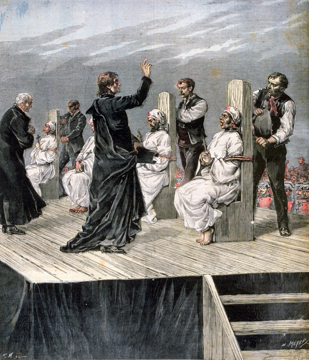 Garott av anarkister i Xeres, Spania, 1892 av Henri Meyer