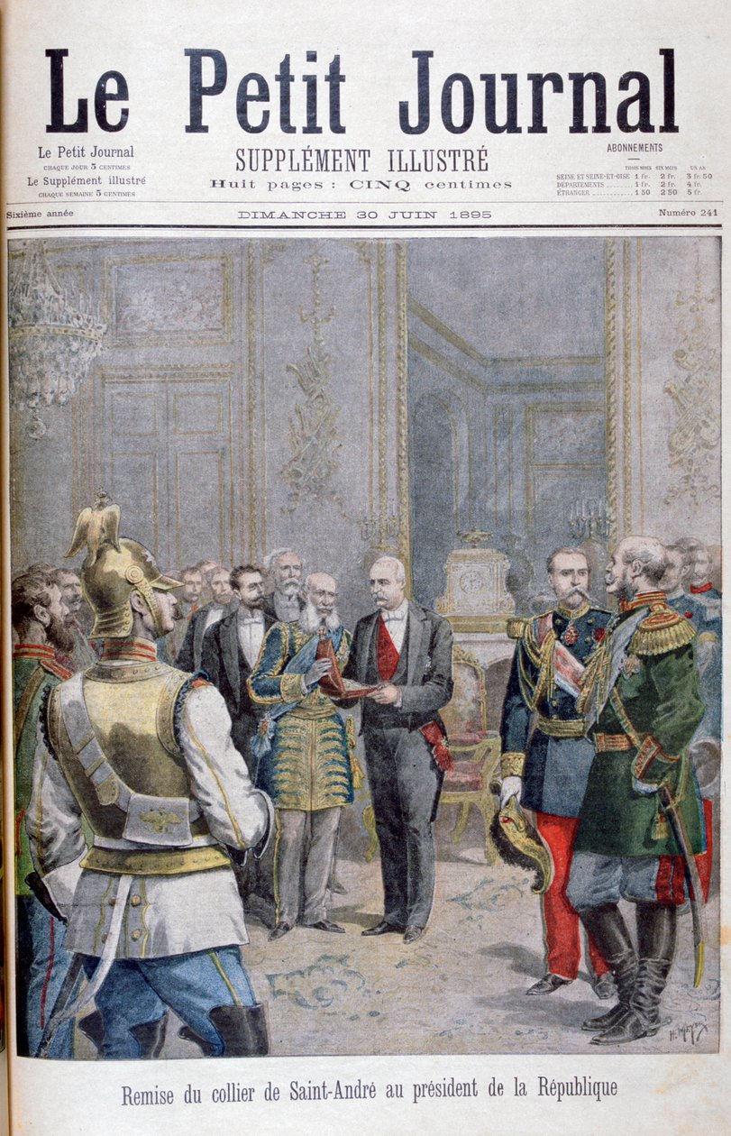 Overlevering av collier de Saint André til republikkens president, 1895 av Henri Meyer