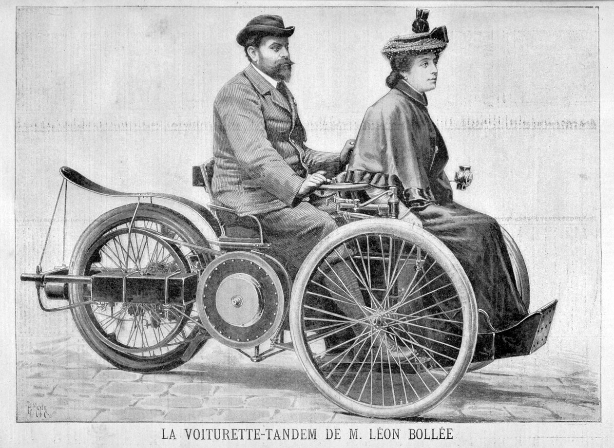 Leon Bollee Cart-bil, 1896 av Henri Meyer
