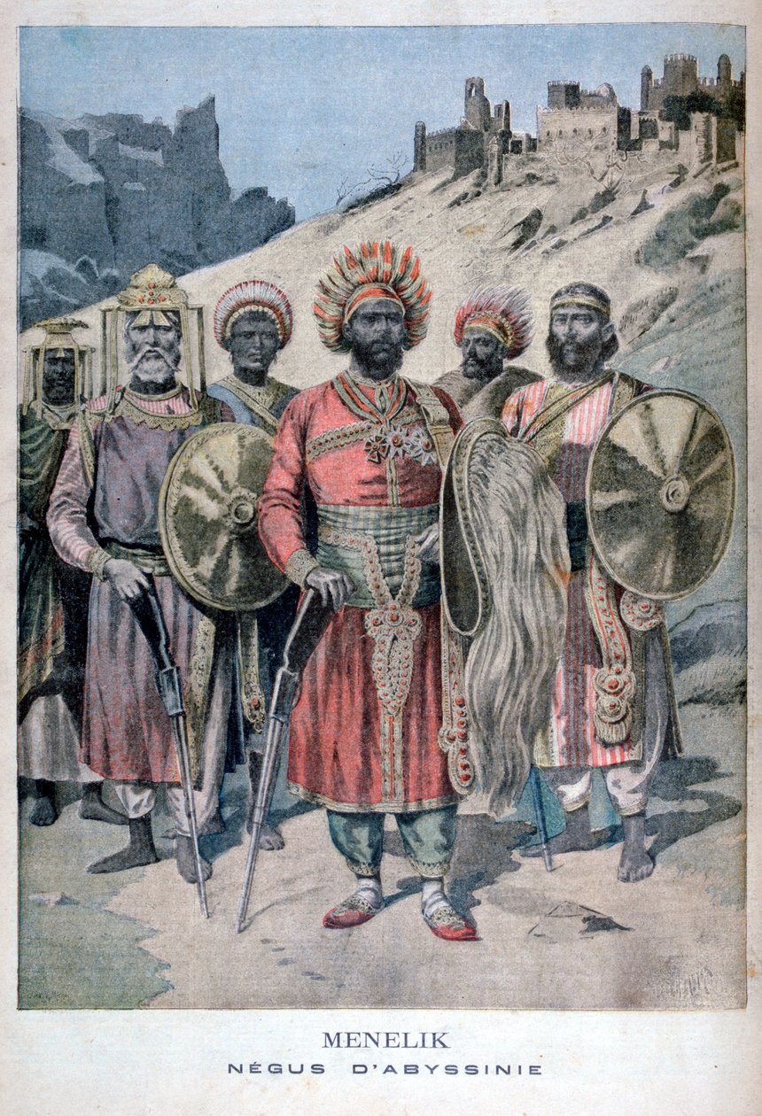 Menelik II av Abessinia, 1895 av Henri Meyer