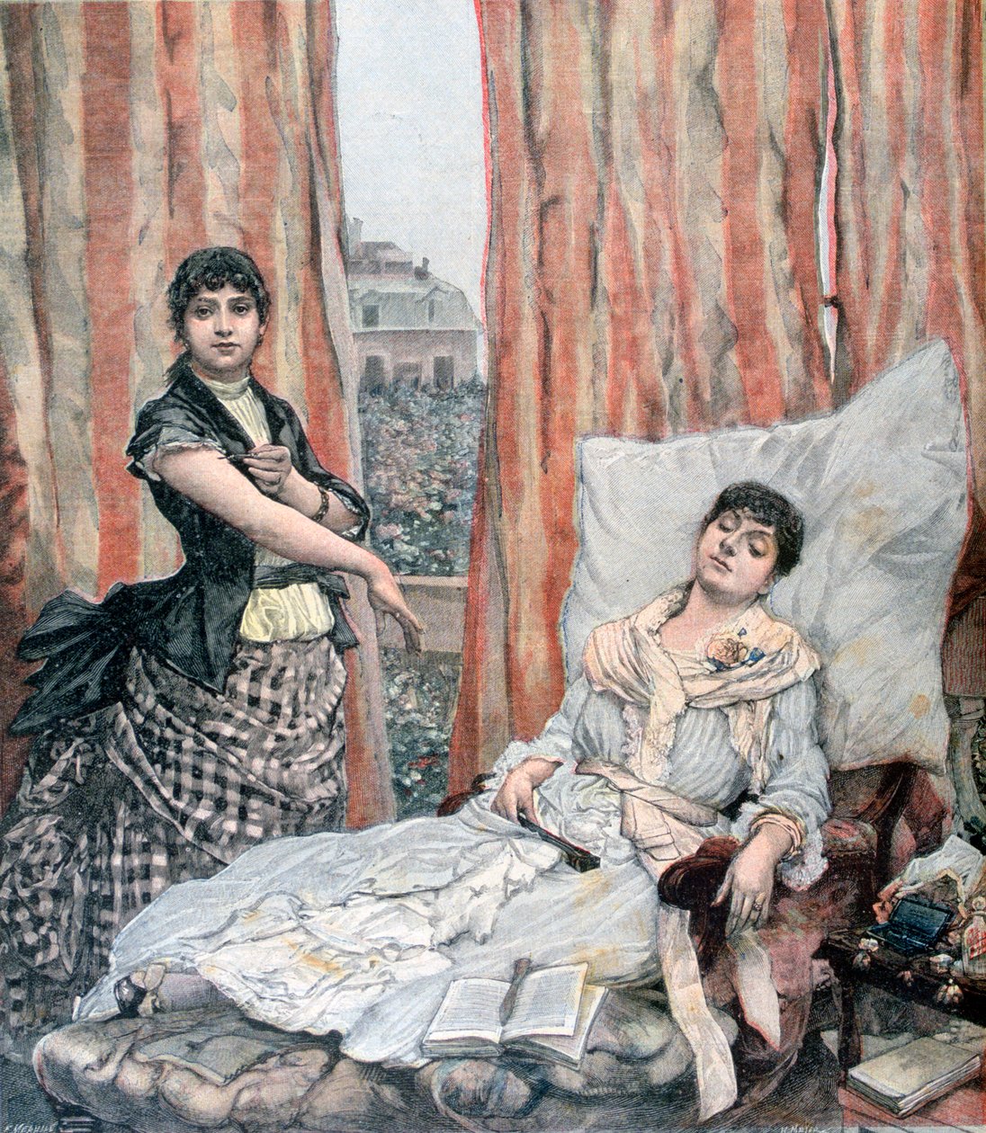 Morphiamania, 1891 av Henri Meyer