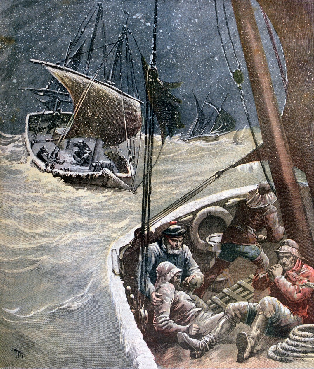 Newfoundland Fishermen, 1892 av Henri Meyer