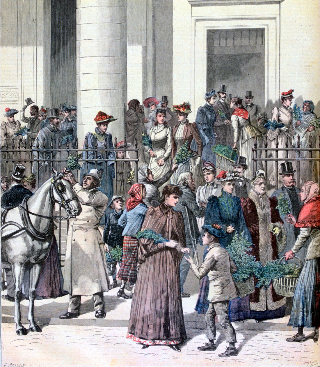 Palmesøndag, Den hellige uke, Paris, 1891 av Henri Meyer