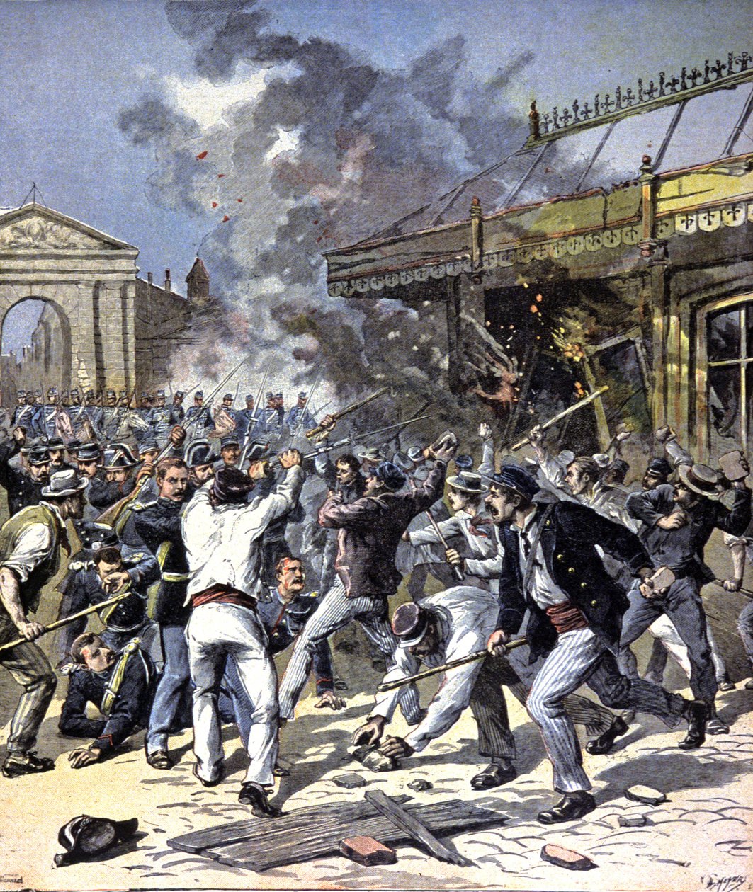 Opptøyer i Bordeaux av Henri Meyer
