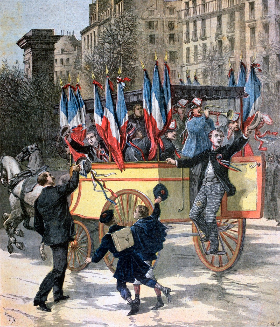 De vernepliktige fra 1892, 1892 av Henri Meyer