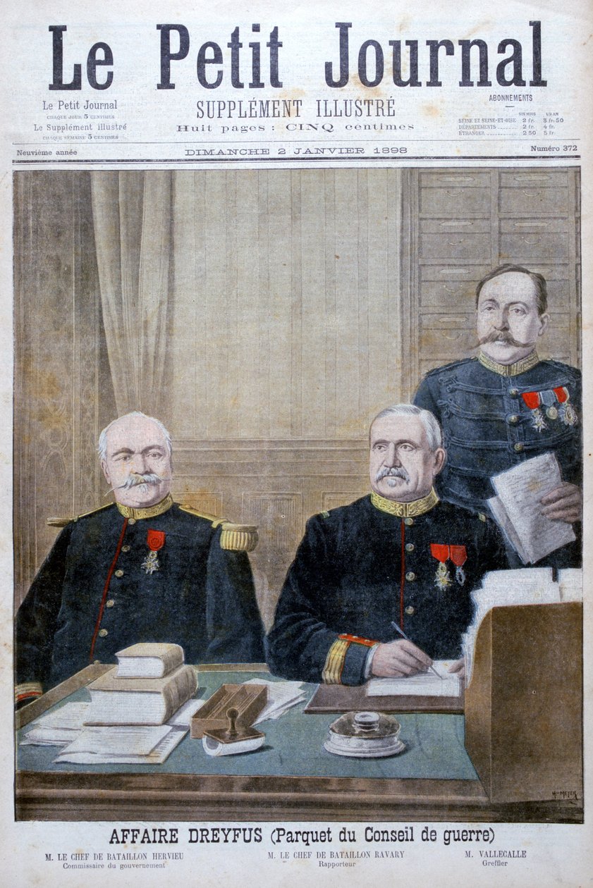 Dreyfus-affæren, 1898 av Henri Meyer