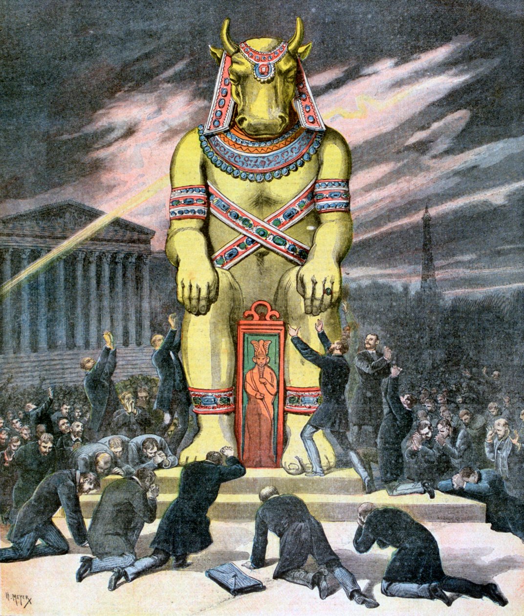 Den gyldne kalv, 1892 av Henri Meyer