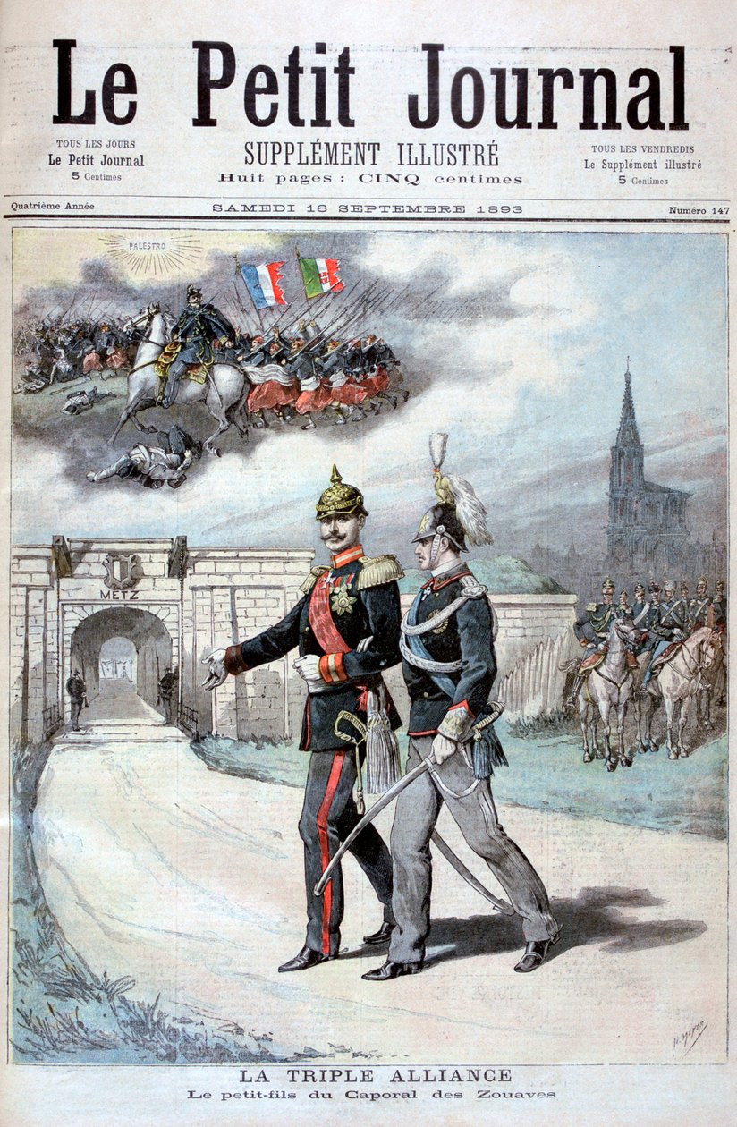 Trippelalliansen, Tyskland, Østerrike-Ungarn og Italia, 1894 av Henri Meyer