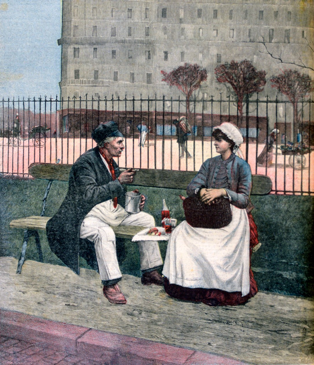 Arbeiderlunsj, 1891 av Henri Meyer