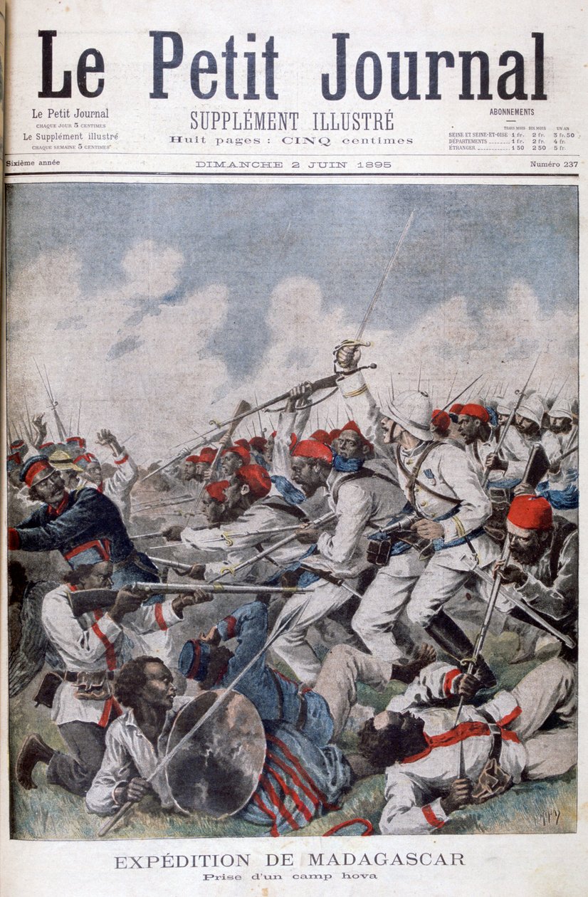 Fangsten av en Hova-leir, Madagaskar, 1895 av Henri Meyer