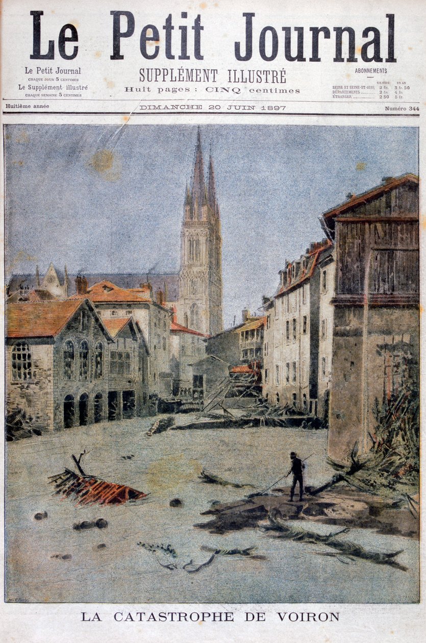 Katastrofen i Voiron, Frankrike, 1897 av Henri Meyer