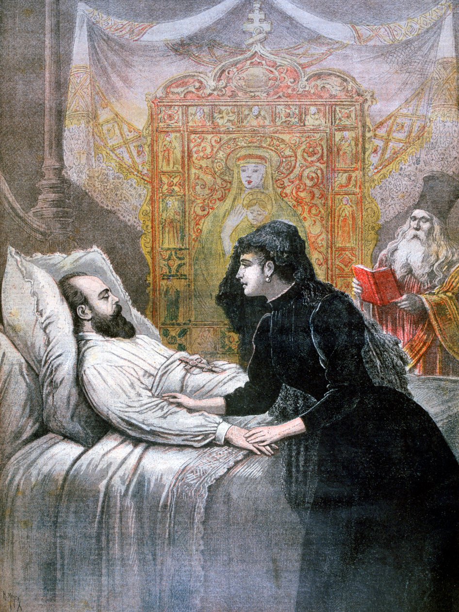 Døden til tsar Alexander III av Russland, 1894 av Henri Meyer