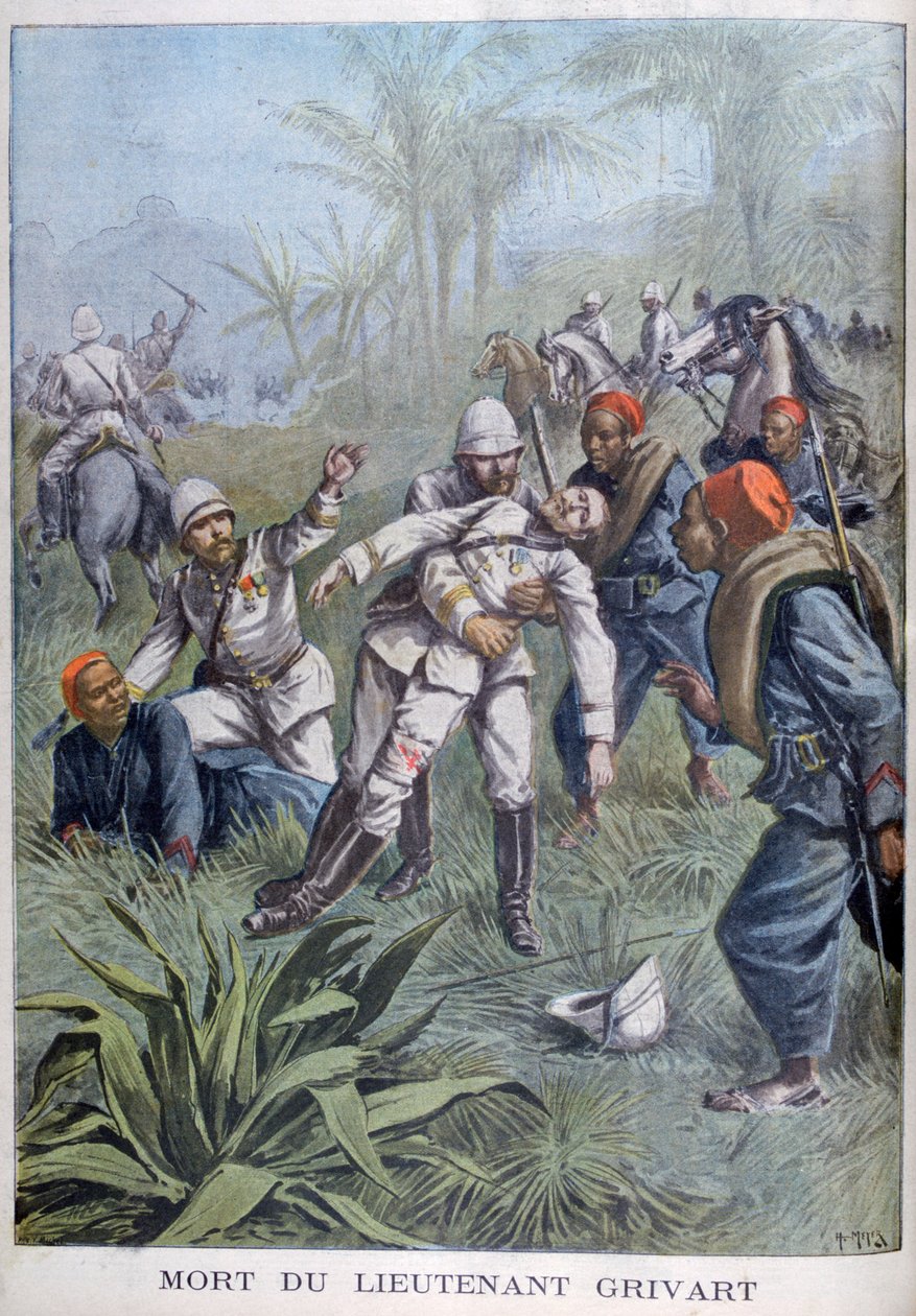 Løytnant Grivarts død, Niger, 1899 av Henri Meyer