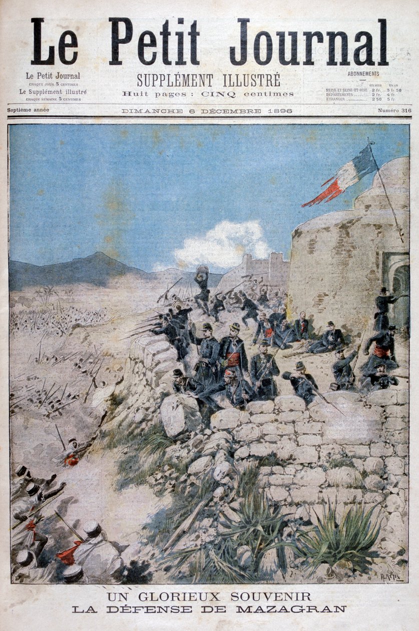 Forsvaret av Mazagran, Algerie, 1896 av Henri Meyer