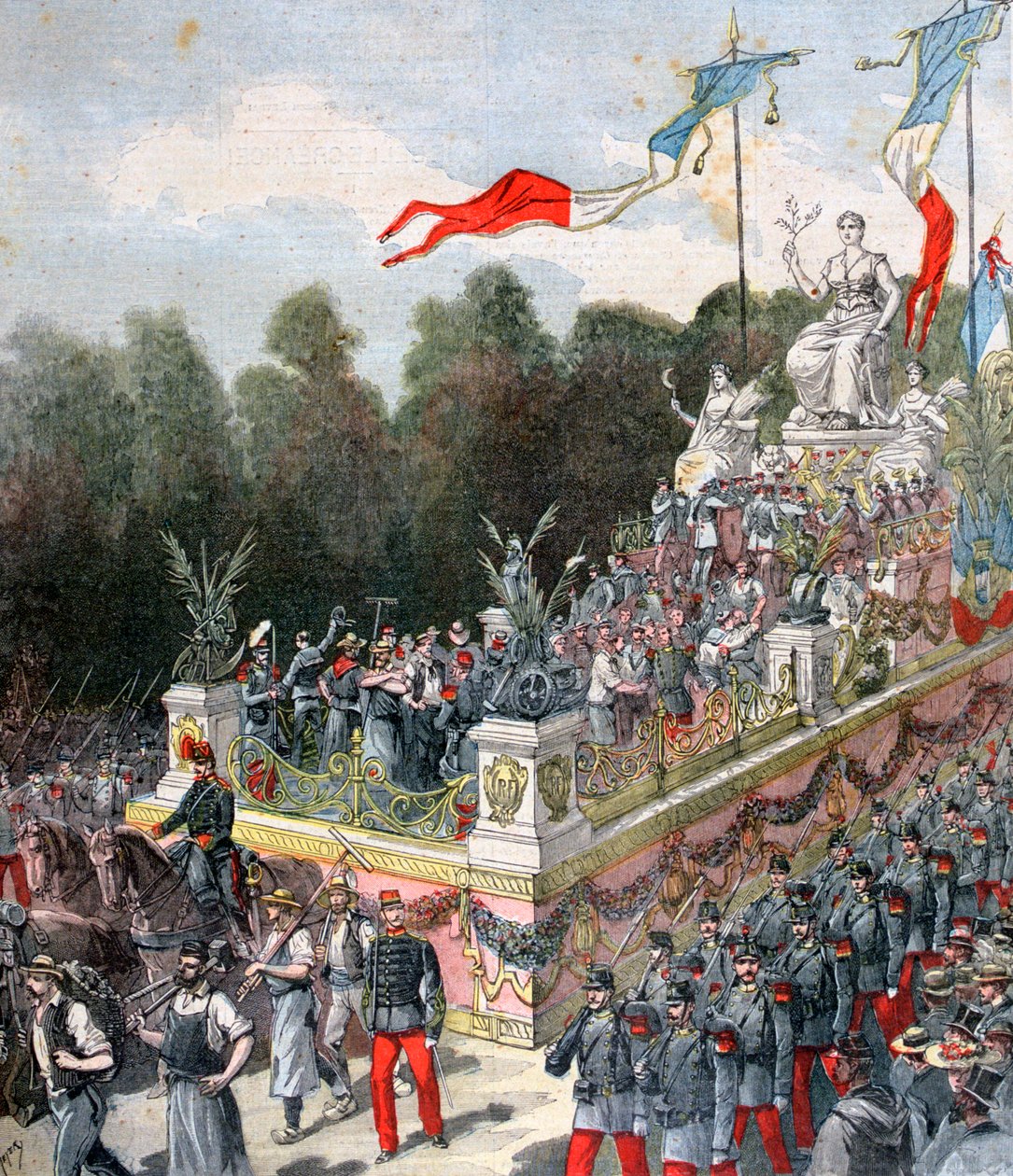 Harmoniens og fredens flyt, nasjonal skjebne, 22. september, Frankrike, 1892 av Henri Meyer