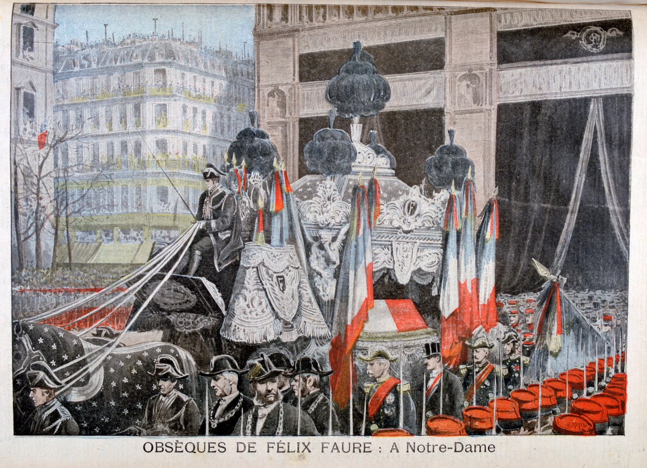 Begravelsen til president Félix Faure, 23. februar 1899 av Henri Meyer