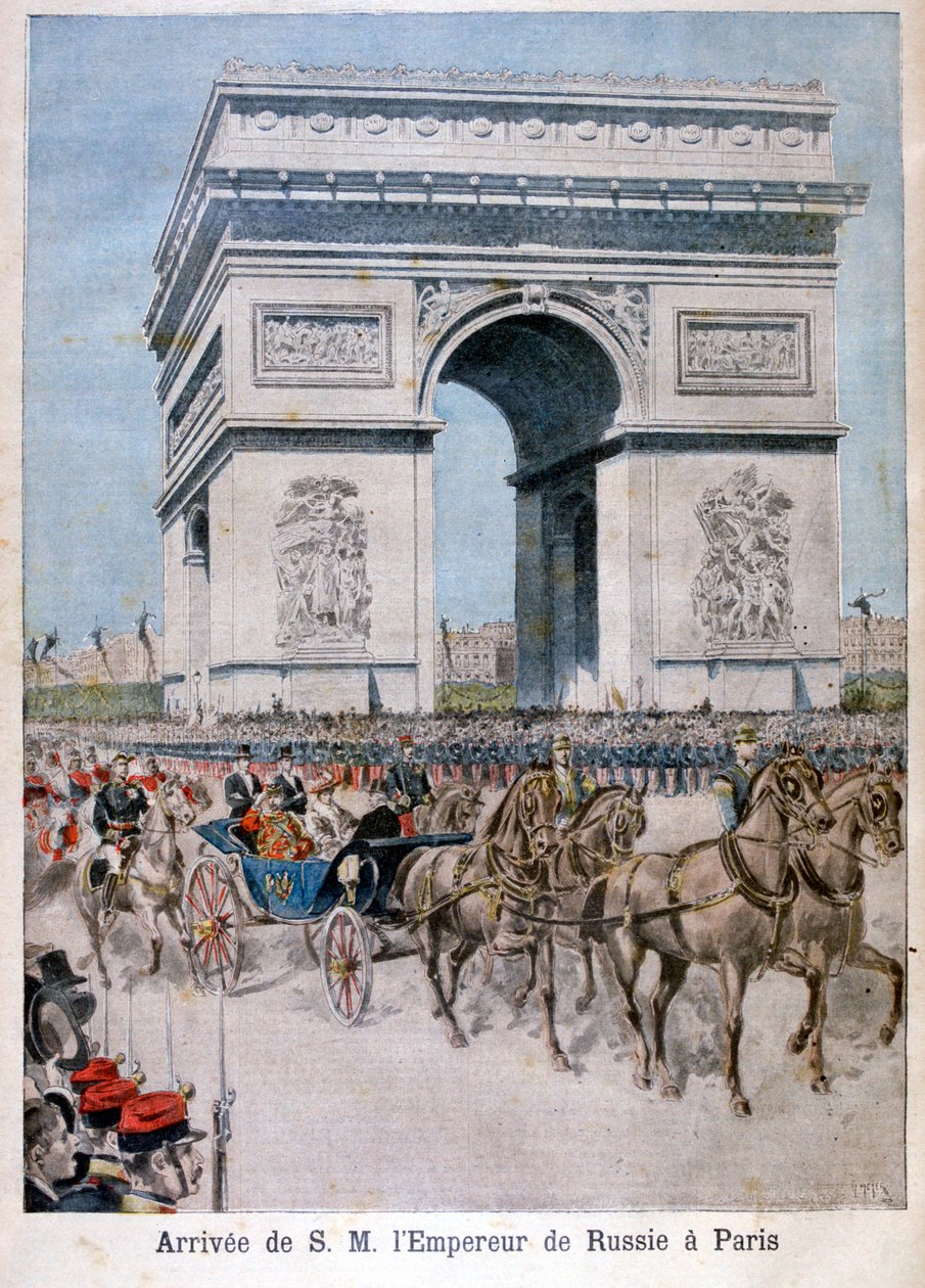 Tsar Nicholas II ankommer Paris, 1896 av Henri Meyer