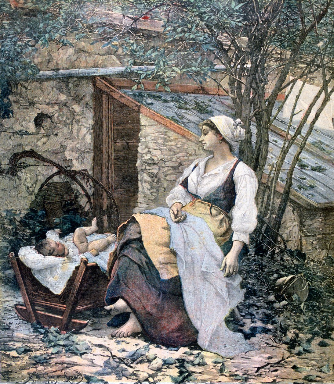 Ung mor, 1891 av Henri Meyer