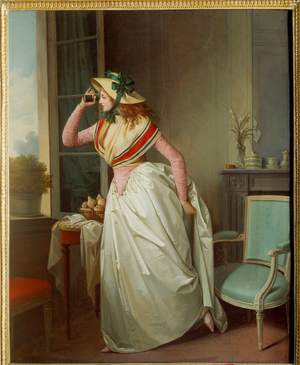 Kvinne i øyet Maleri av Henri Nicolas van Gorp (1756-1819) Søn fra 1800-tallet. 0,4x0,32 m Rouen, musee des Beaux Arts av Henri Nicolas van Gorp